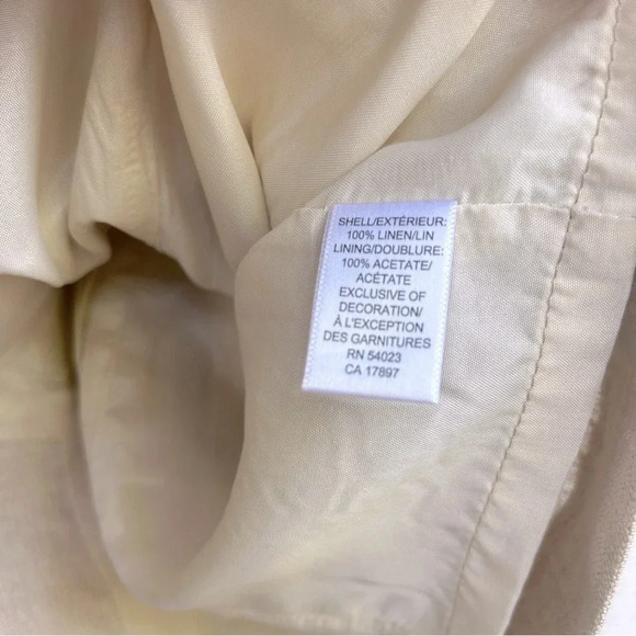 Old Money Forth & Towne Allegory Private Label Linen Sleeveless Mini Dress / 2 - Picture 7 of 7